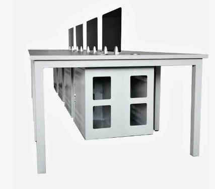 เฟอร์นิเจอร์สำนักงานเหล็กคาร์บอนรีดเย็นโต๊ะคอมพิวเตอร์ตั้งโต๊ะโครงสร้าง Knock Down